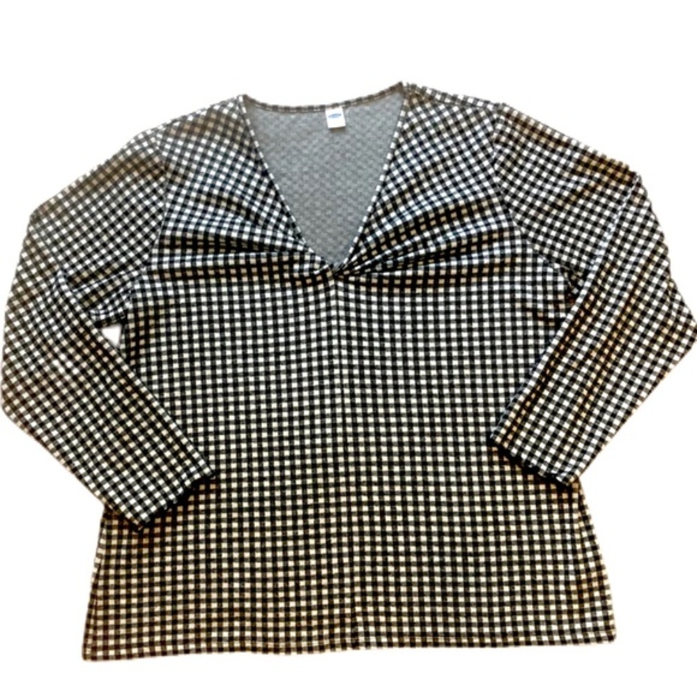 4 for $25 Old Navy Gingham Twist Front Top Size XL
